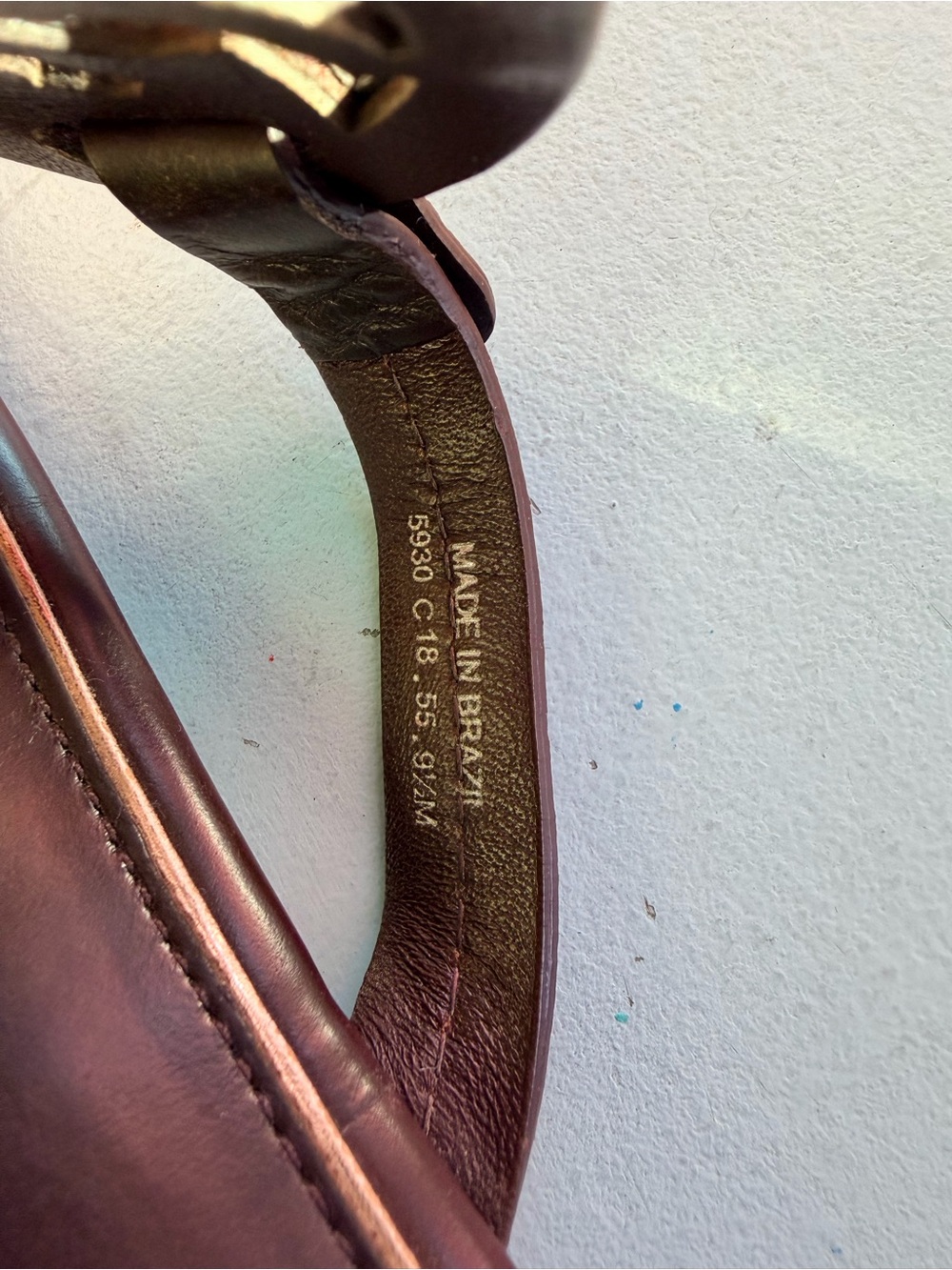 Tory Burch Brown Leather Sandal with bronze/brown(metallic) Logo Medallion - Picture 4 of 6